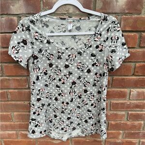 Disney collection LulaRoe short sleeve Minnie Mouse women’s xs/s gray